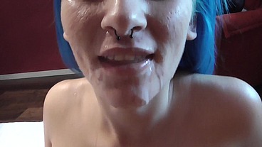 Real Girlfriend Experience – First Time Fucking 19-Year-Old Spanish Blue-Haired Babe Monica Mavi