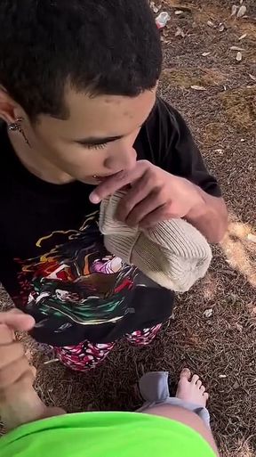Amazing Outdoor Cock Sucking