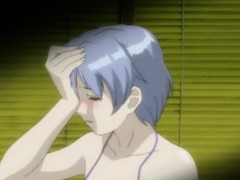 Cutie anime coed gets squeezed her tits and fucked by perver