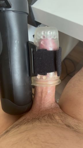 Penis masturbator with silicone pussy   Clip 1