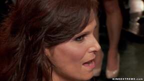 ”Big Titted COUGAR & brunette assfucking bdsm bang”