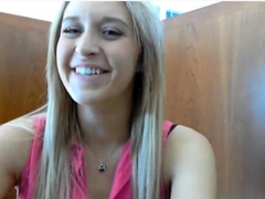 Curly Blonde Teen Records Solo Dildo Masturbation More at