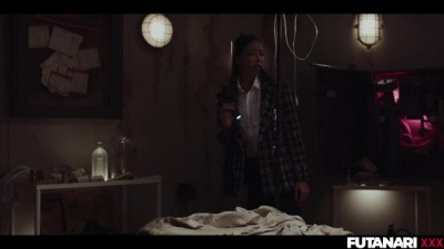 Tranny Ghost Gives Ebony Girl A Cum-Filled Spanking - Futa Fuck Fest