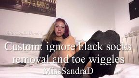 Custom: ignore black socks removal and toe wiggles