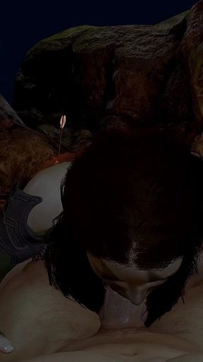 Werewolf Girl Is Riding Cock on Top - Skyrim Hentai Parody