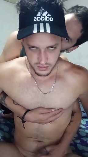 Deepthroating Huge Latino Cock