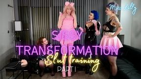 Miss Lilly, the Lady of the Manor, along with Miss Bella Bouvier and Miss Lola Milk, the two devoted governesses, embark on a full makeover sissy transformation of the new boy in the manor. Watch as he begins his journey to become a pretty girl, collared