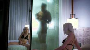 ”Tiny Blonde's Total Annihilation by big black cock”