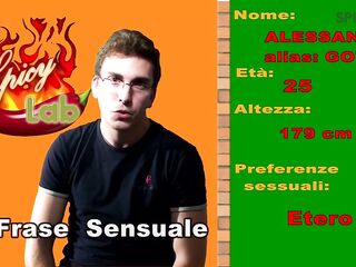 Casting: Gothic's 1st porn clip, when his adventure with SpicyLab began