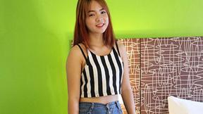 ”Ginger Asian girl Muai gets all creamy on that shaft”