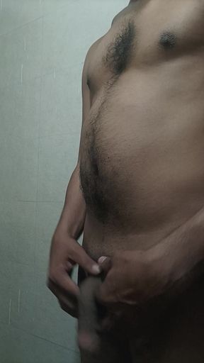 Bathroom handjob
