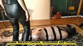 MUMMIFIED, TEASED, SMOTHERED WITH HANDS AND ASS FOR ALMOST 40 MINUTES LIGHT VERSION