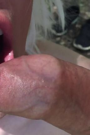 Sissy femboychik on the river,  fucked by a big dick!