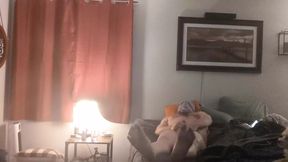 Stroking my big cock