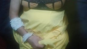 Panties and stockings and stockings and panties and bra, and yes panty boy play again