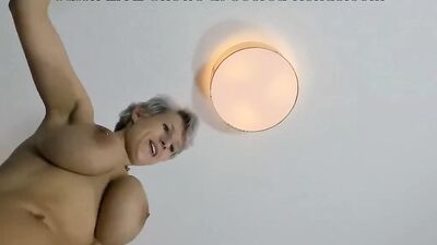 Angel Wicky receives a huge load of jizz on her big tits