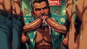 Hot Hotel Retro Blowjob Art