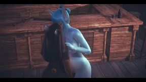 Furry Hentai Pokemon - Glaceon Hardsex with Anubis the Dog - Japanese Asian Manga Anime Film Game Porn