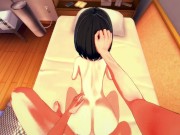 POV fucking Kanade Sakurada and cumming in her ass - Castle Town Dandelion Hentai.