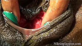 Canadian cosplayer and goddess Nilou Achtland gets a fingers-drilled orgasm
