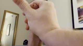 Big White Up Close Jerking Off