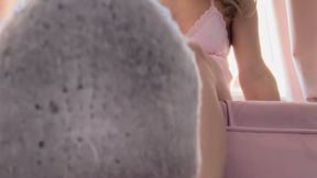 I bought them pink and wore them till they were black...2 WEEKS WORN Sock Peel Video