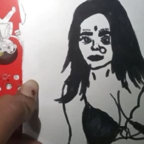 Savita  bhabhi sketching  and drawing video