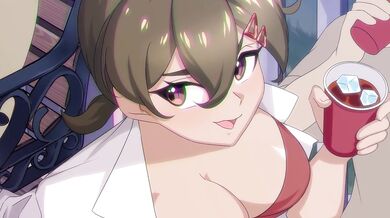 Tomboy rides you in the bathroom with a vibrator