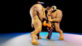 double anal furry monsters | sat on 2 furry cocks [L]