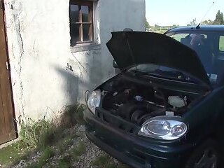 Hard fucking in the garage