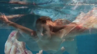 Cute smoking hot babe Edwiga underwater