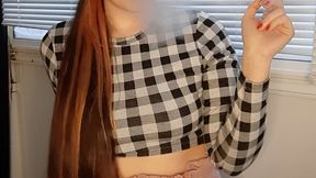 Smoking fetish girl,,