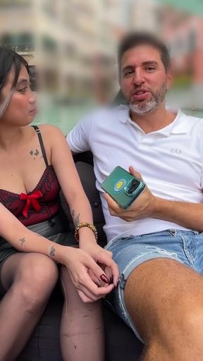 Fucking a Sexy Petite Filipina with Perky Tits Picked up at Venice Grand Canal