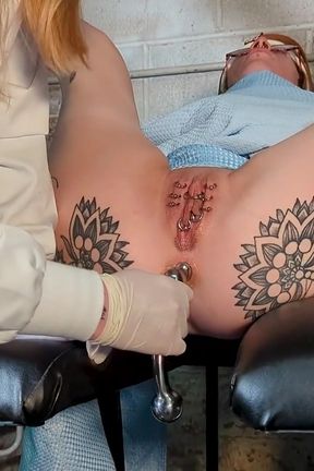 Restrained, Tied up Pussy Piercings &amp; Anal Play by Mistress