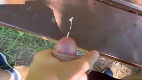 Outdoors Park Bench Public Fingering&#x1F449; Cumshot XXX