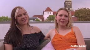 Amateur German lesbians - Heier Lesbensex mit Wassereis und Dildo - euro porn