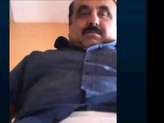 turkish grandpa shows his beautiful cock and balls