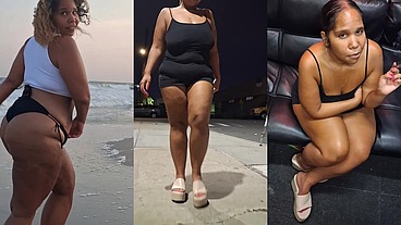 Beach Thong - Mini Skirt - Leg Tease - BBW - Puerto Rican Woman - Erotica - Sensual - Fantasy