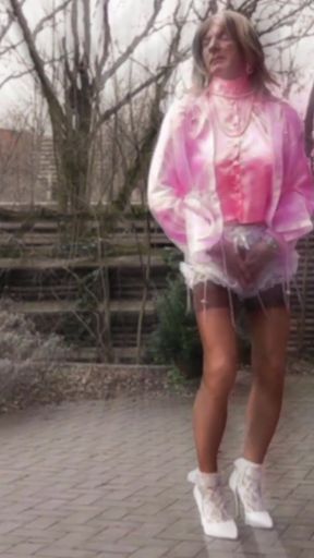 Key moment from &quot;Wanking Sissy In Shiny Satin&quot;