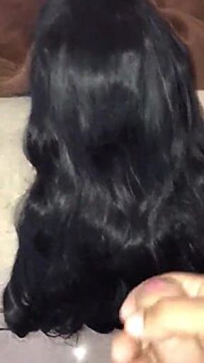 Intense Hair Stroking Session With Ebony Honey