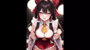 Tempting Touhou beauties posing provocatively for a sexy anime fuck