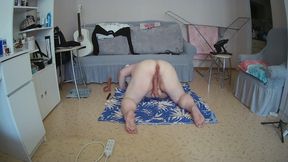 Mother-in-law with Big Ass Tits and Meaty Hairy Cunt Masturbates with Sex Toys