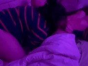 My mom's young friend came to see us and we shared a bed PART I