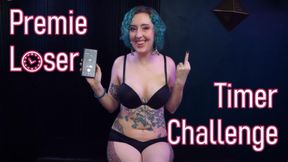 Premie Loser Timer Challenge - Premature Ejaculation Humiliation Femdom POV JOI Game by Miss Faith Rae