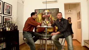 Stunning French lady's holes drilled and stuffed in a hot threesome