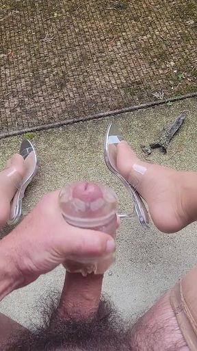 Cumming on My Pretty Nylon Feet