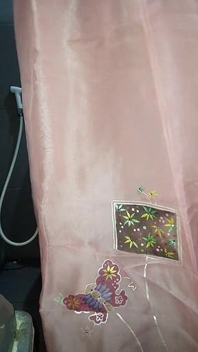 Crossdresser Cum Wearing Hanbok Korean Traditional Dress