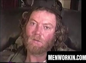 Dirty bum Lee Bond jacks his cock for cash