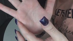 Hand Worship On Desk Close Up (MP4) ~ MissDias Playground