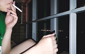 Cheese cake, she really likes to smoke and play with my dick